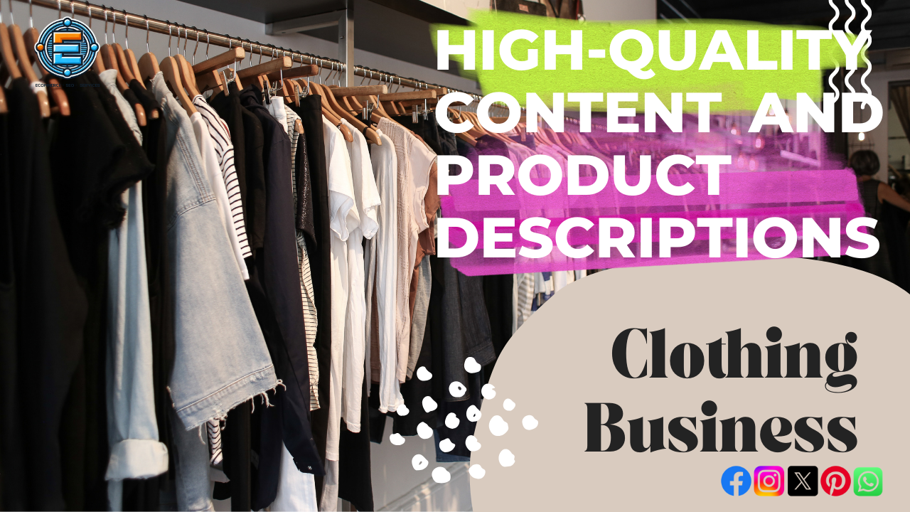 High-Quality Content and Product Descriptions